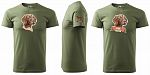 Pánské myslivecké tričko 129 PXT CREATIVE se psem khaki vel. S - Obrázek (12)